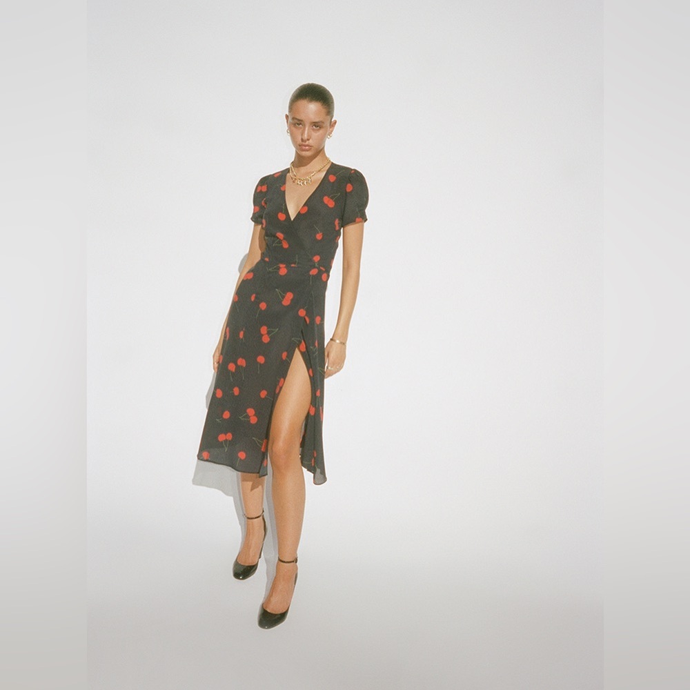 Realisation Par Teale Wild Cherry Wrap Dress